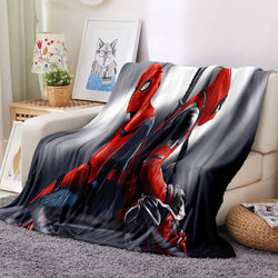 Spider-Man Pattern Blanket Flannel Throw Room Decoration (Online Order Only)