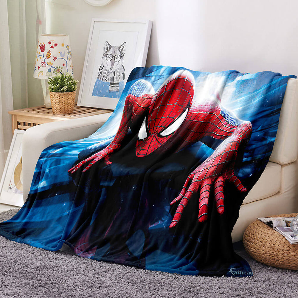 Spider-Man Pattern Blanket Flannel Throw Room Decoration (Online Order Only)