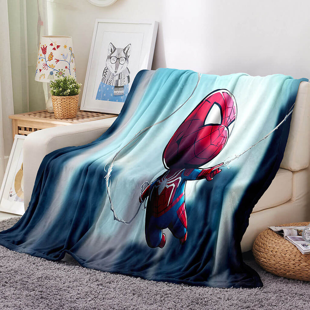 Spider-Man Pattern Blanket Flannel Throw Room Decoration (Online Order Only)