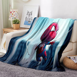 Spider-Man Pattern Blanket Flannel Throw Room Decoration (Online Order Only)
