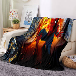 Spider-Man Pattern Blanket Flannel Throw Room Decoration (Online Order Only)