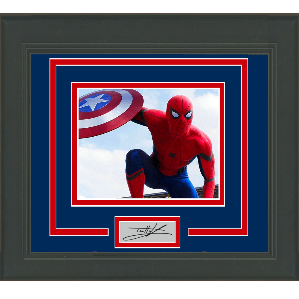 Framed Tom Holland Spider-Man Facsimile Laser Engraved Signature Auto 11x14 Photo (ONLINE ORDER ONLY)