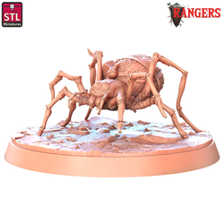 3D Printed STL Miniatures Rangers Spiders Rangers  28 - 32mm War Gaming D&D (Online Only)