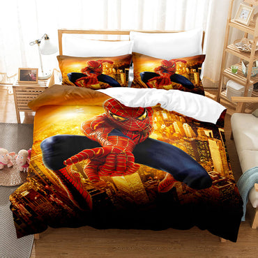 Spider-Man Pattern Bedding Set Quilt Cover Without Filler (Online Order Only)
