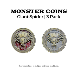 Monster Coins - Giant Spider - 3 Pack