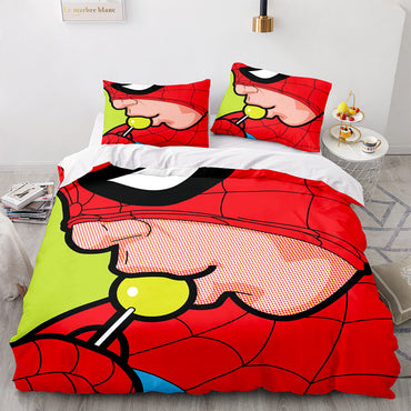 Spiderman Bedding Set Kids Quilt Cover Room Decoration (Online Order Only)