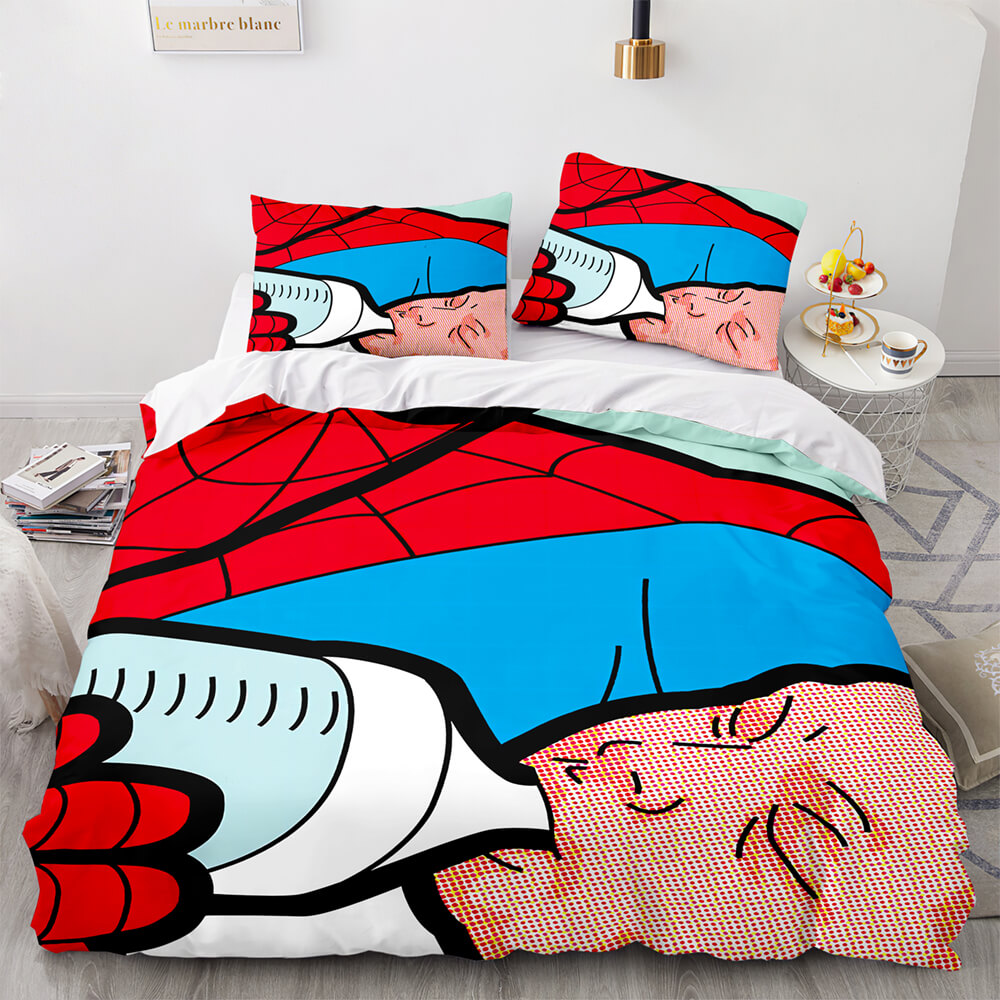 Spiderman Bedding Set Kids Quilt Cover Room Decoration (Online Order Only)