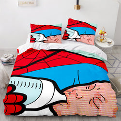 Spiderman Bedding Set Kids Quilt Cover Room Decoration (Online Order Only)