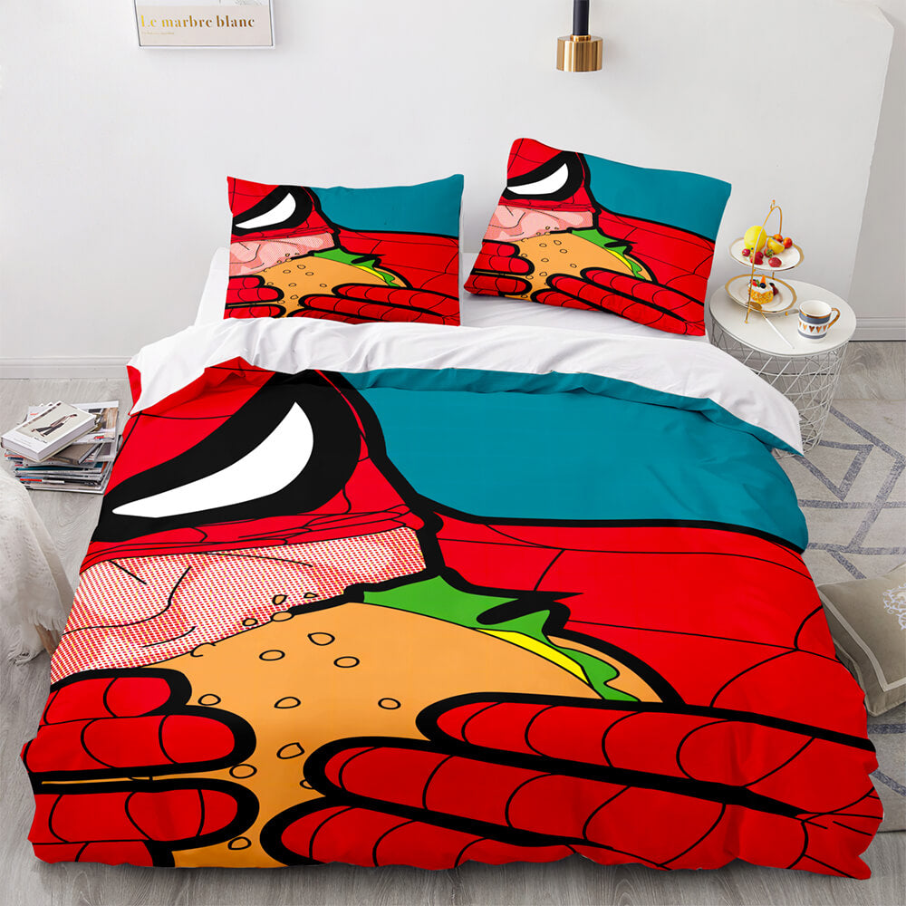 Spiderman Bedding Set Kids Quilt Cover Room Decoration (Online Order Only)