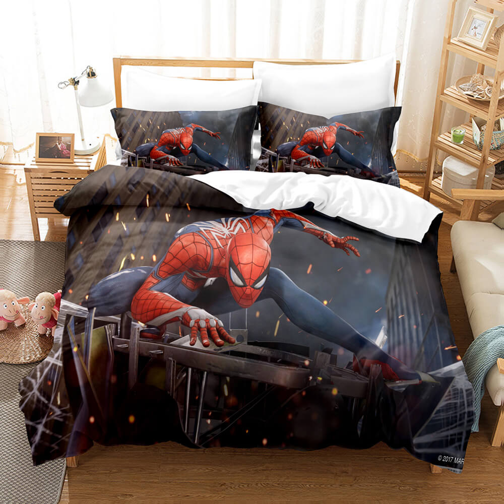 Spiderman Pattern Bedding Set Kids Quilt Cover Without Filler (Online Order Only)