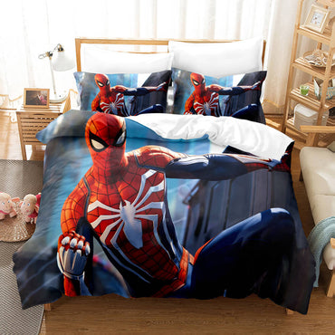 Spiderman Pattern Bedding Set Kids Quilt Cover Without Filler (Online Order Only)
