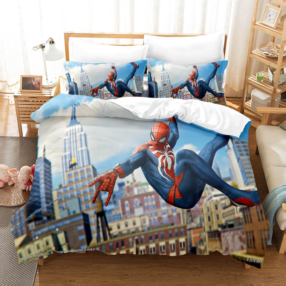 Spiderman Pattern Bedding Set Kids Quilt Cover Without Filler (Online Order Only)