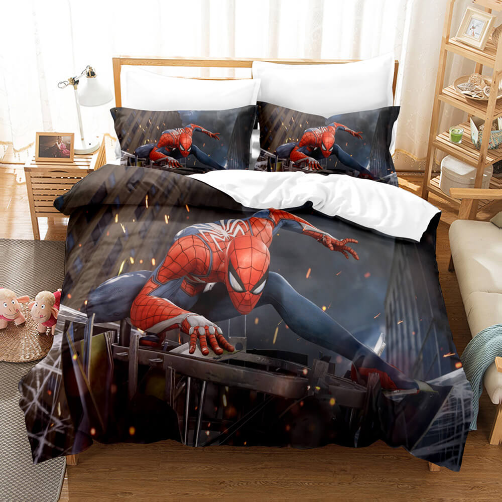 Spiderman Pattern Bedding Set Kids Quilt Cover Without Filler (Online Order Only)