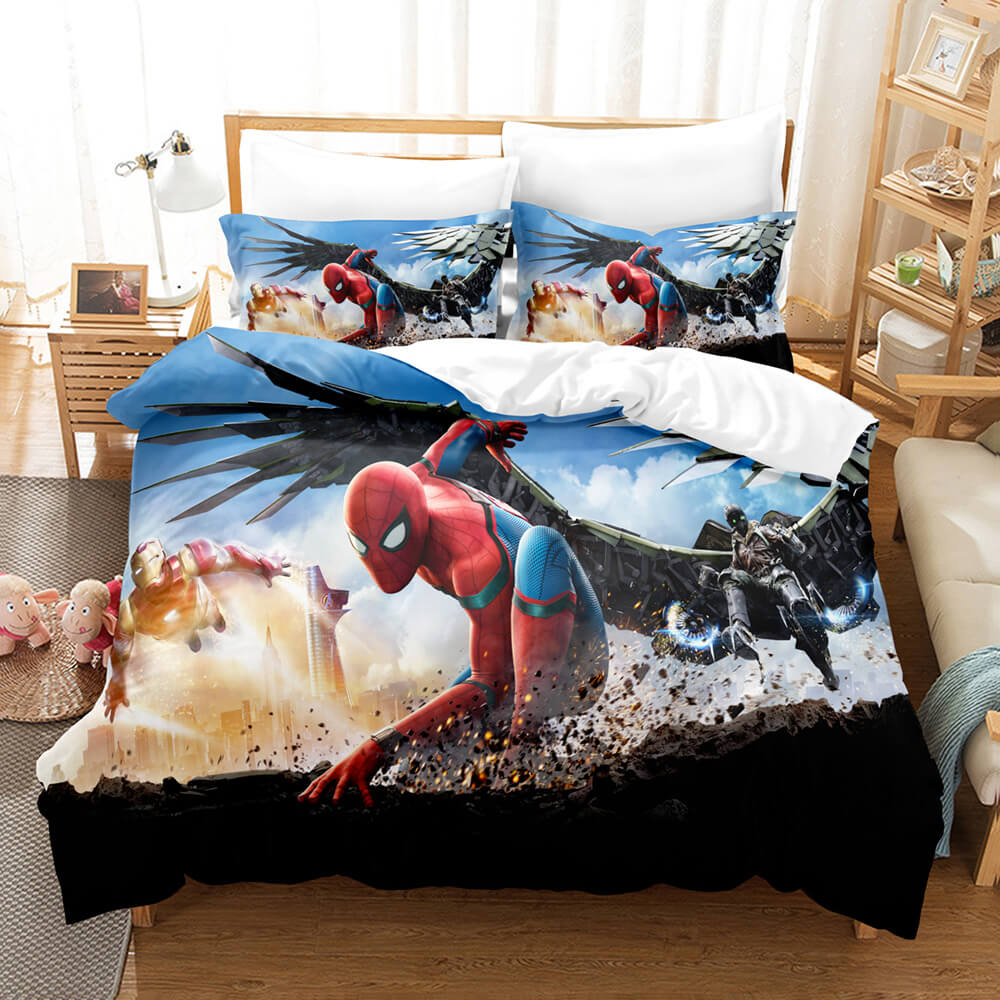Spiderman Pattern Bedding Set Kids Quilt Cover Without Filler (Online Order Only)