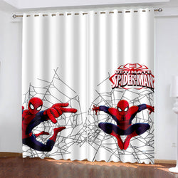 Spiderman Curtains Cosplay Blackout Window Treatments Drapes for Room Decor (Online Order Only)