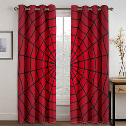 Spiderman Curtains Cosplay Blackout Window Treatments Drapes for Room Decor (Online Order Only)