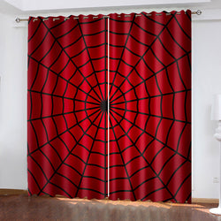 Spiderman Curtains Cosplay Blackout Window Treatments Drapes for Room Decor (Online Order Only)