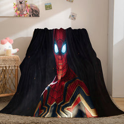 Spiderman Flannel Fleece Throw Cosplay Blanket Shawl Wrap Nap Quilt (Online Order Only)