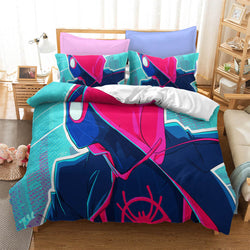 Spiderman Miles Morales Cosplay Bedding Set Quilt Cover Without Filler (Online Order Only)