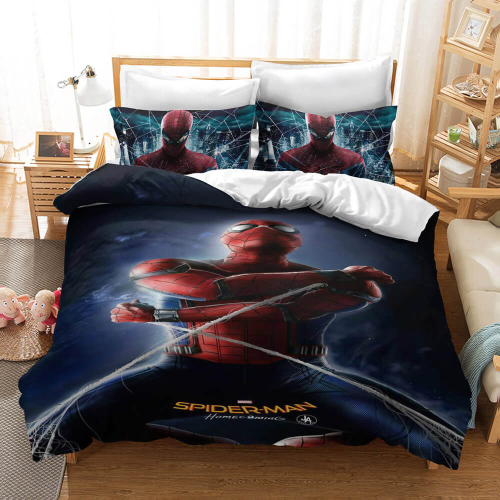 Spiderman Miles Morales Cosplay Bedding Set Quilt Cover Without Filler (Online Order Only)