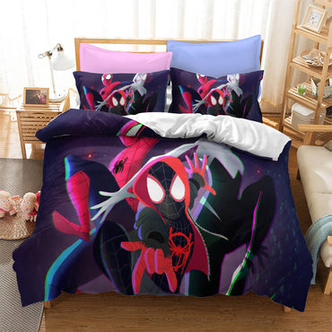 Spiderman Miles Morales Cosplay Bedding Set Quilt Cover Without Filler (Online Order Only)