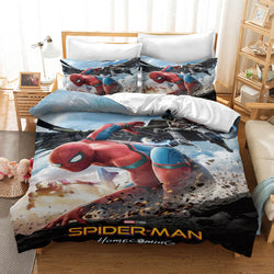 Spiderman Peter Parker Cosplay Bedding Set Quilt Cover Without Filler (Online Order Only)