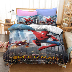 Spiderman Peter Parker Cosplay Bedding Set Quilt Cover Without Filler (Online Order Only)