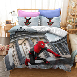 Spiderman Peter Parker Cosplay Bedding Set Quilt Cover Without Filler (Online Order Only)