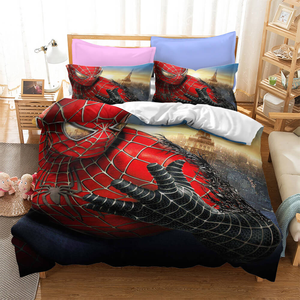 Spiderman Peter Parker Cosplay Bedding Set Quilt Cover Without Filler (Online Order Only)