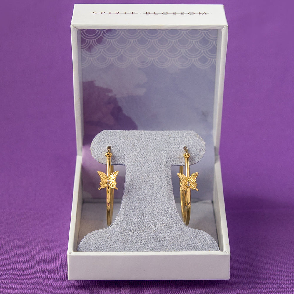 League of Legends X RockLove SPIRIT BLOSSOM Syndra Hoop Earrings (ONLINE ORDER ONLY)