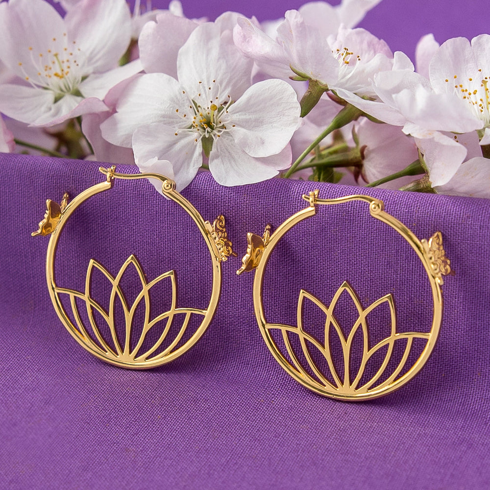 League of Legends X RockLove SPIRIT BLOSSOM Syndra Hoop Earrings (ONLINE ORDER ONLY)