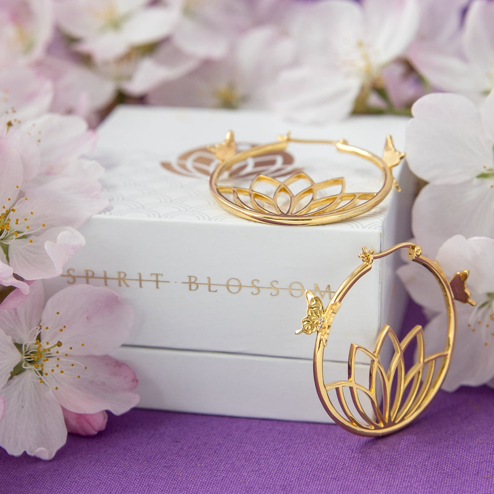 League of Legends X RockLove SPIRIT BLOSSOM Syndra Hoop Earrings (ONLINE ORDER ONLY)