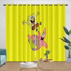 SpongeBob SquarePants Curtains Blackout Kids Room Window Drapes (ONLINE ORDER ONLY)