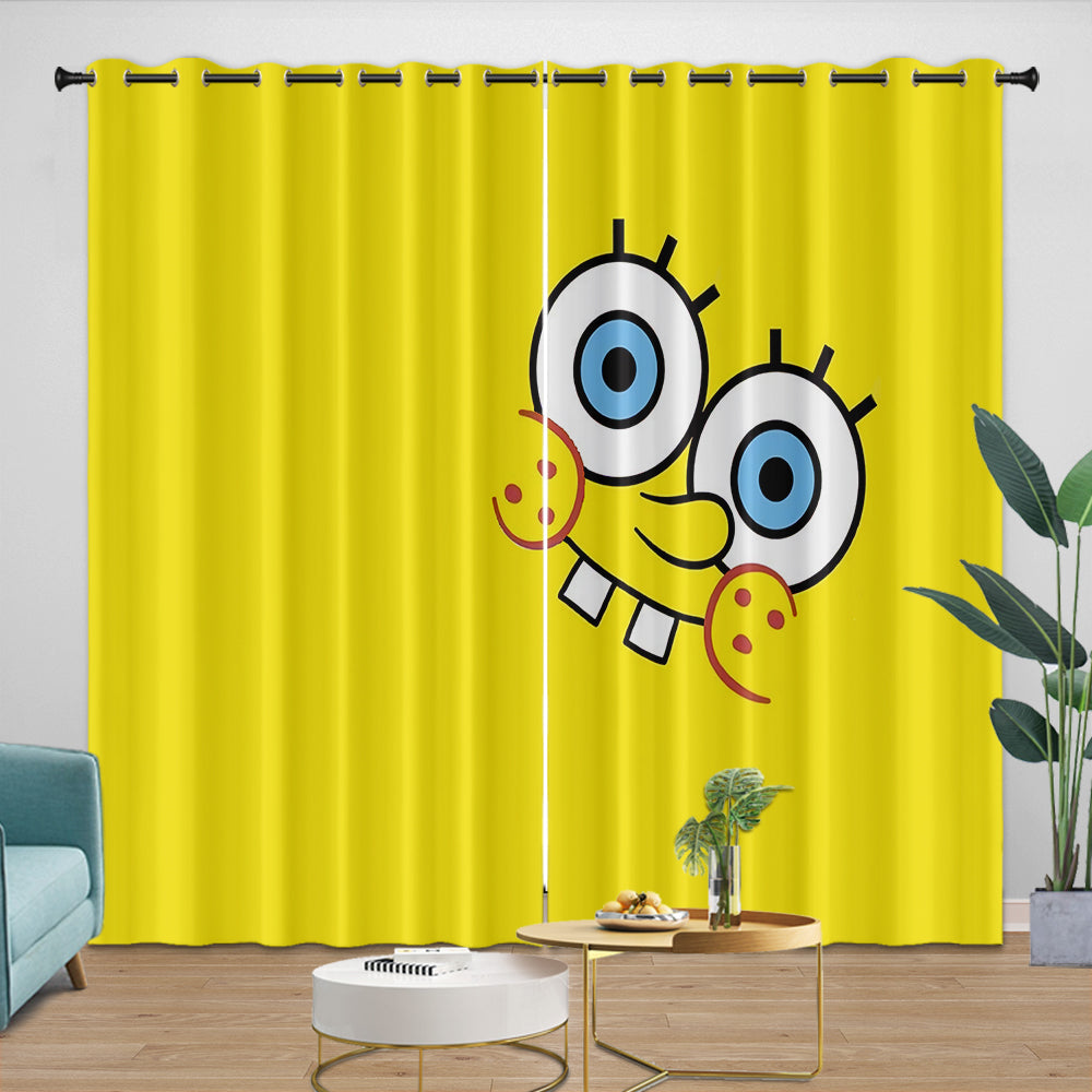 SpongeBob SquarePants Curtains Blackout Kids Room Window Drapes (ONLINE ORDER ONLY)