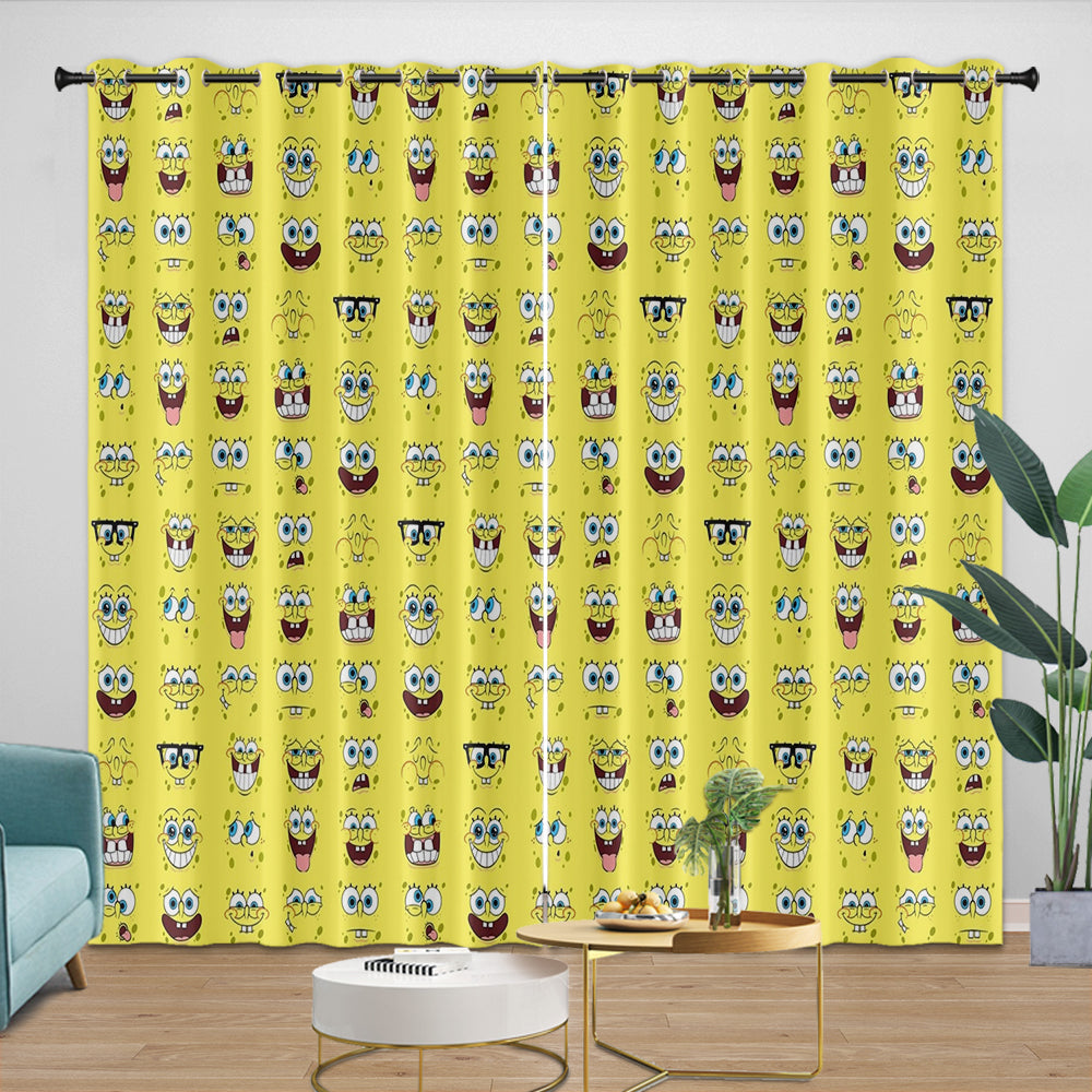 SpongeBob SquarePants Curtains Blackout Kids Room Window Drapes (ONLINE ORDER ONLY)