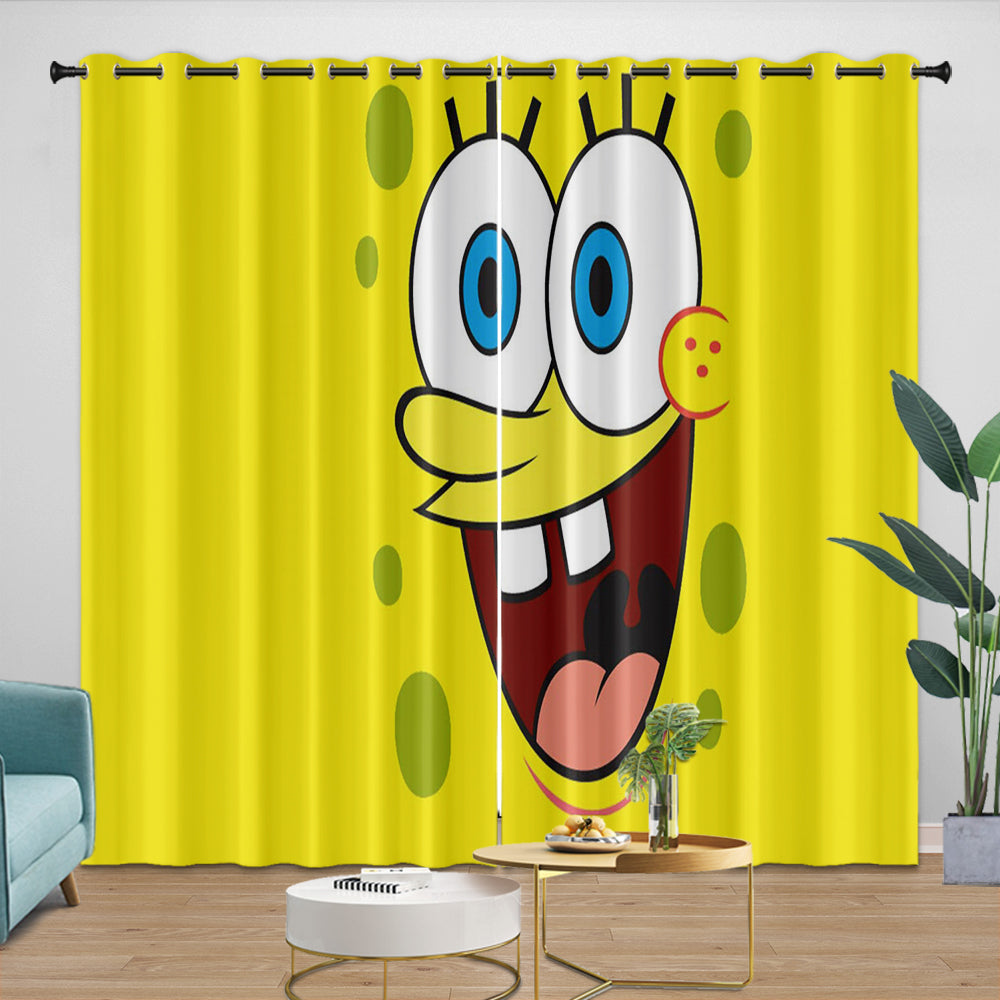 SpongeBob SquarePants Curtains Blackout Kids Room Window Drapes (ONLINE ORDER ONLY)