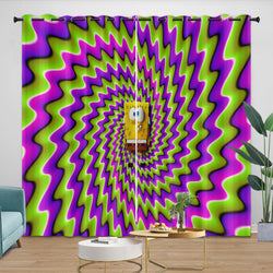 SpongeBob SquarePants Curtains Blackout Window Drapes Room Decoration (ONLINE ORDER ONLY)