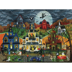 Spooky Street by Cheryl Bartley 1000 Piece Jigsaw Puzzle Pomegranate