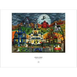 Spooky Street by Cheryl Bartley 1000 Piece Jigsaw Puzzle Pomegranate
