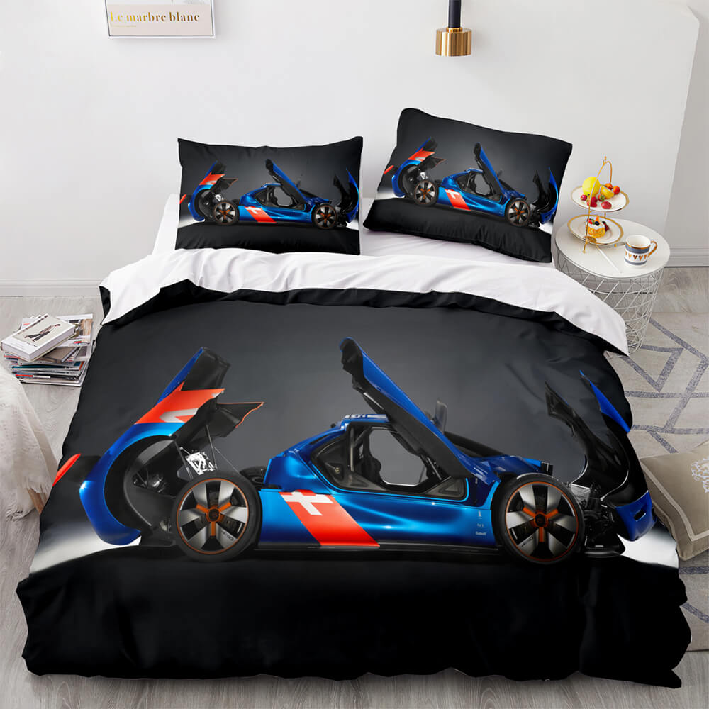Sports Car Bedding Sets Race Car Quilt Covers Without Filler (Online Order Only)