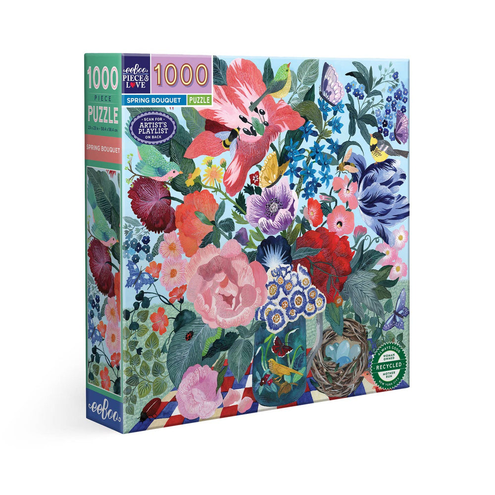 Spring Bouquet 1000 Piece Jigsaw Puzzle eeBoo (ONLINE ORDER ONLY)