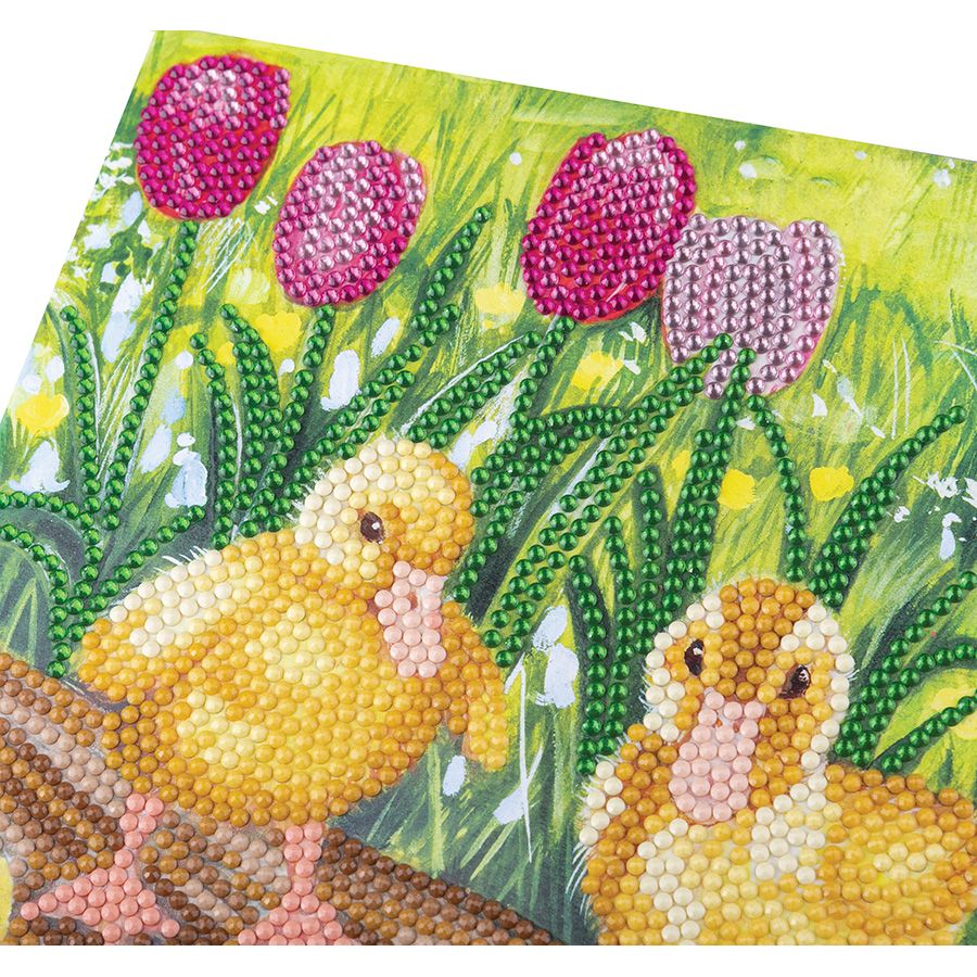 Spring Chicks Crystal Art Card Kit Craft Buddy (ONLINE ORDER ONLY)