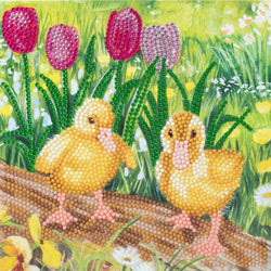 Spring Chicks Crystal Art Card Kit Craft Buddy (ONLINE ORDER ONLY)