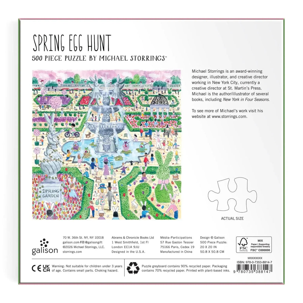 Spring Egg Hunt 500 Piece Jigsaw Puzzle Galison