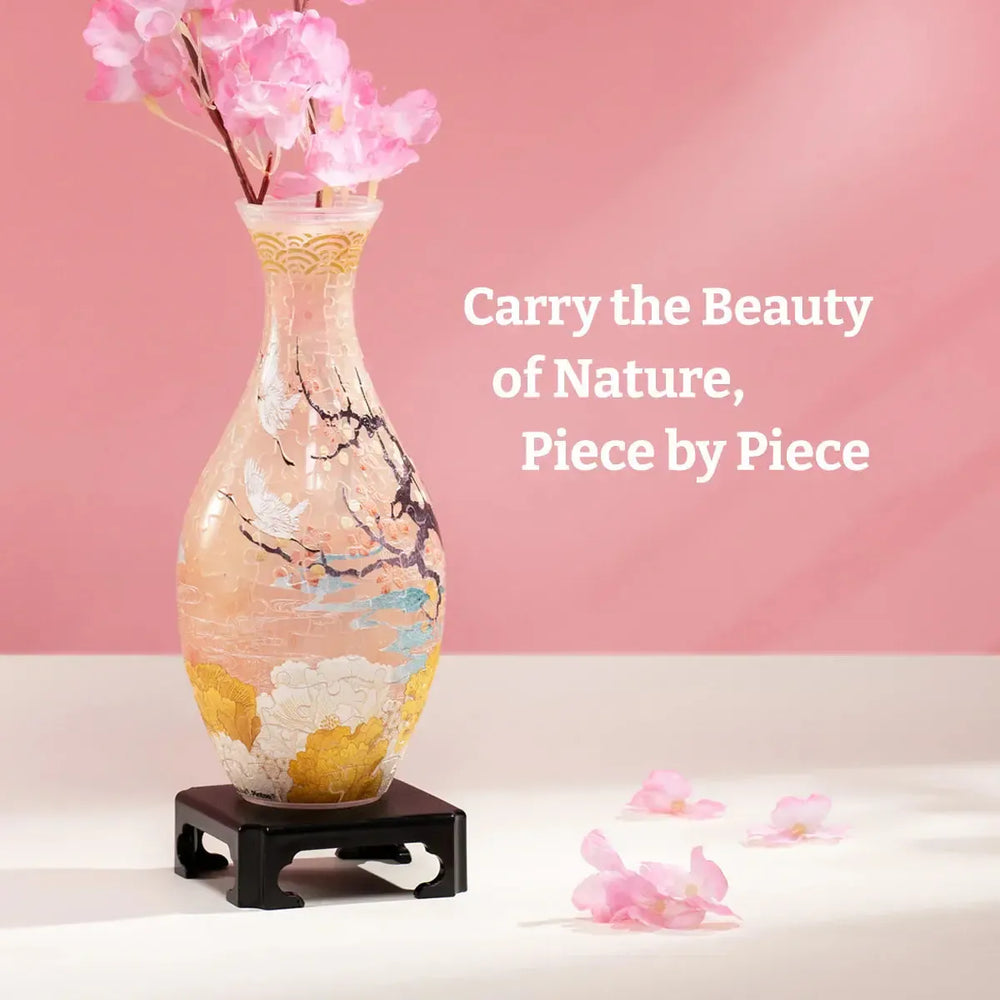 Spring Symphony Vase 160 Piece 3D Plastic Jigsaw Puzzle PieceRelax