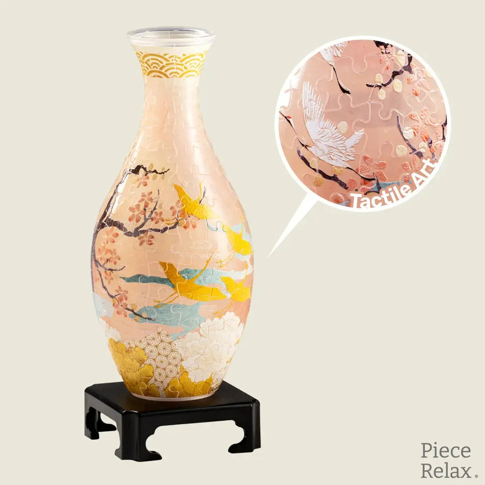 Spring Symphony Vase 160 Piece 3D Plastic Jigsaw Puzzle PieceRelax