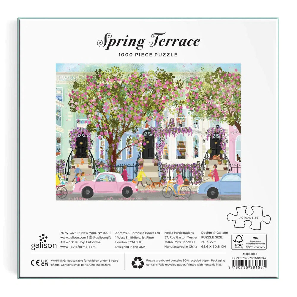 Spring Terrace 1000 Piece Jigsaw Puzzle Galison (ONLINE ORDER ONLY)