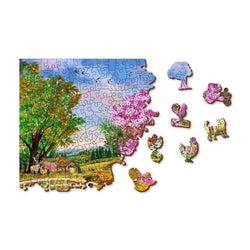 Springtime Cottage 505 Piece Wood Jigsaw Puzzle Wooden City (ONLINE ORDER ONLY)