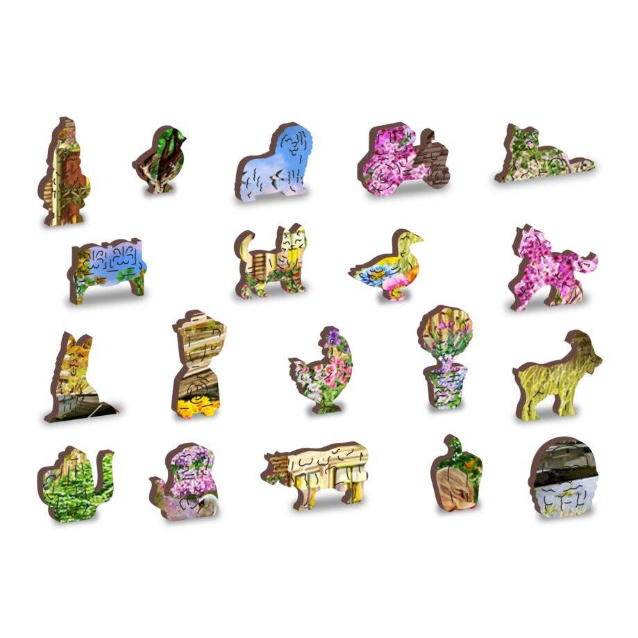 Springtime Cottage 505 Piece Wood Jigsaw Puzzle Wooden City (ONLINE ORDER ONLY)