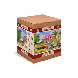 Springtime Cottage 505 Piece Wood Jigsaw Puzzle Wooden City (ONLINE ORDER ONLY)